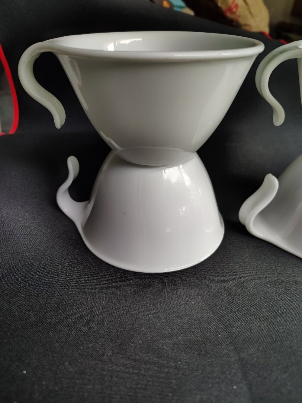 Corelle Winter Frost White Cup With Curved Handles, Set Of 2